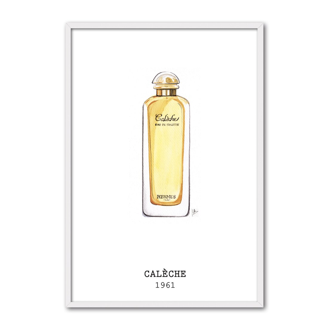 Gerahmtes Poster Calèche Parfum von Juan Carlos Arbex