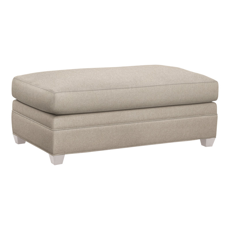 Repose-pieds American Bungalow Nicholas, Perigold Banks Organza, Gris colombe