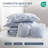 Modern Reversible Bedding Sets, Polyester Full Queen Floral Quilt for Home