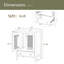 Meuble-lavabo 24 po avec lavabo en céramique