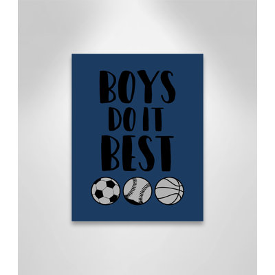 Boys Do It Canvas Art