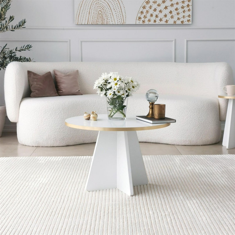 Table basse, Or/blanc
