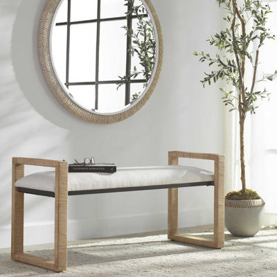 Carlacia Polyester Blend Upholstered Bench
