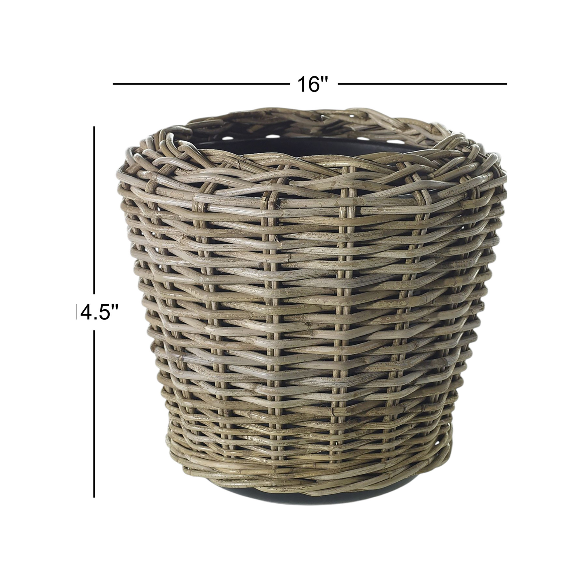 Coastal Rattan Decorative Basket