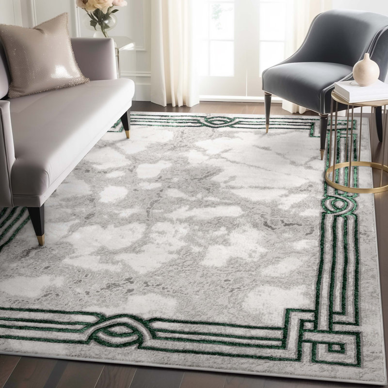 Tapis vert Kampen Fairmont Glam, Rectangle 7 pi 10 po x 9 pi 10 po