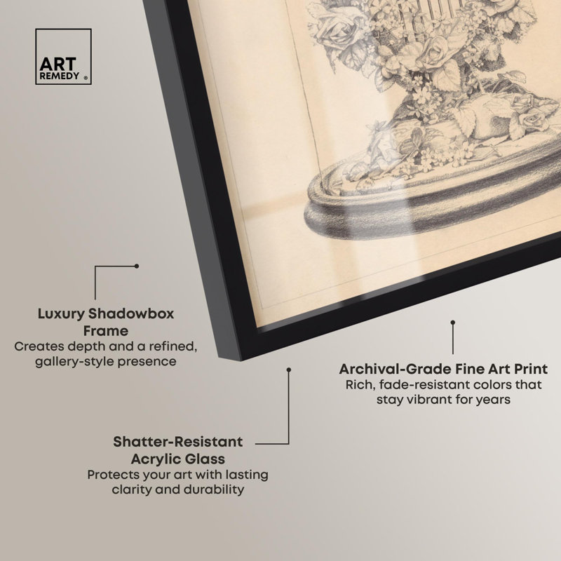 «Preserve Memory Shadowbox Print» par Art Remedy, Noir, H 21 po x l 17 po