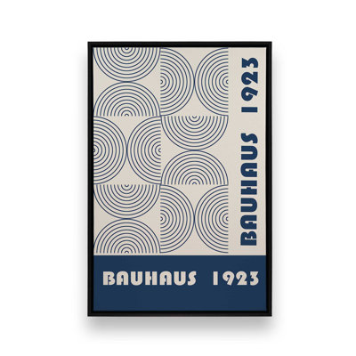 Bauhaus 1923, toile tendue bleu marine