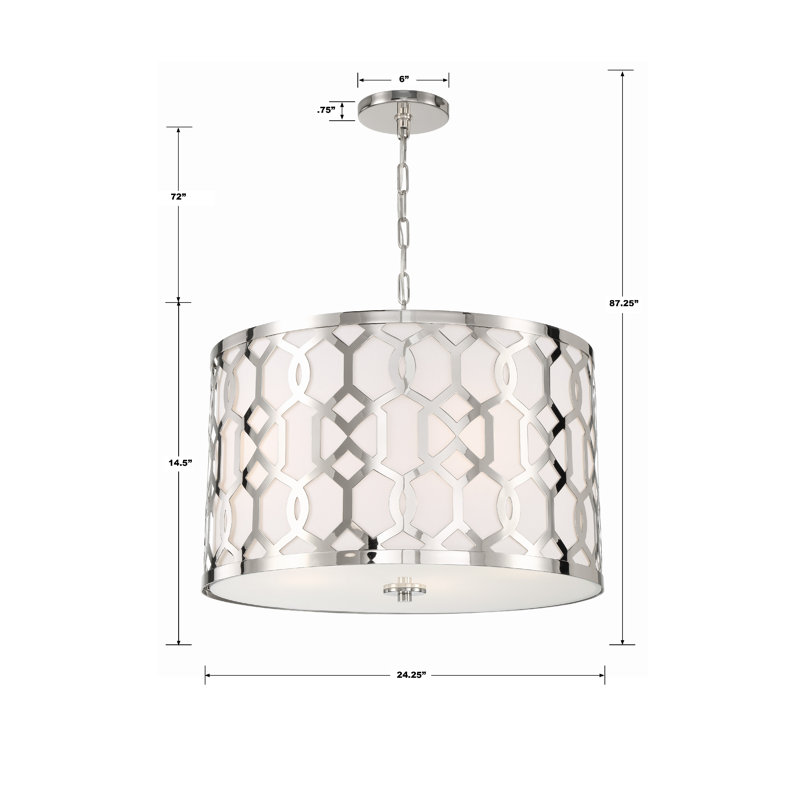 Jennings 5 - Light Chandelier, 24.25" 5-Light, Nickel