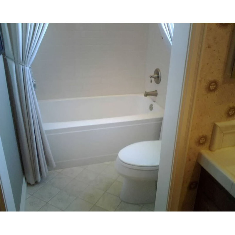 Regan 54'' L Soaking Bathtub, Biscuit, Left