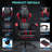 Hoffree Extra Wide Gaming Chair Ergonomic Gaming Chair with Bluetooth Speakers Massage Lumbar-587150091