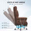 PU Leather Executive Chair with Footrest and Lumbar Support-1029332545