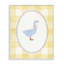 «Little Goose on Yellow Gingham», estampe numérique, design par The Paper Curator-319269863-319269857