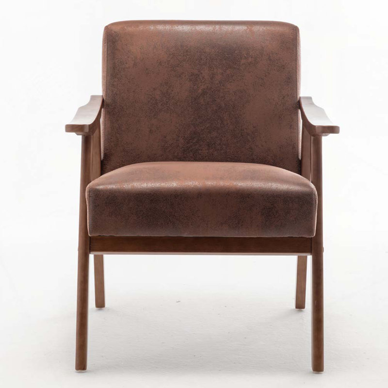 Chaise de salon, Microfibe brune