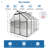 Polycarbonate Greenhouse Raised Base
