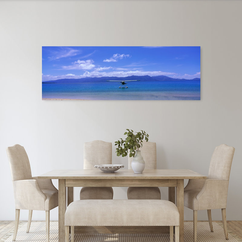Float Plane Hope Island Great Barrier Reef Australia by Collezione Panoramica - Wrapped Canvas Panoramic Print