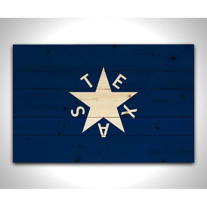 " De Zavala Flag ", 24" H x 36" W