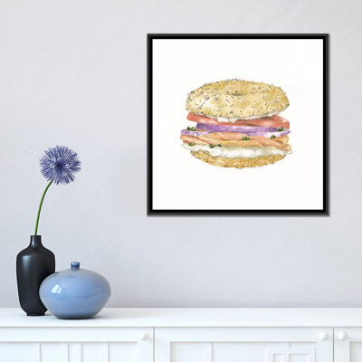 Lox Bagel, reproduction d'art sur toile tendue