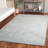 Sivam Ebony Hand Tufted Wool Cotton Rug in Blue/Ivory-417286270