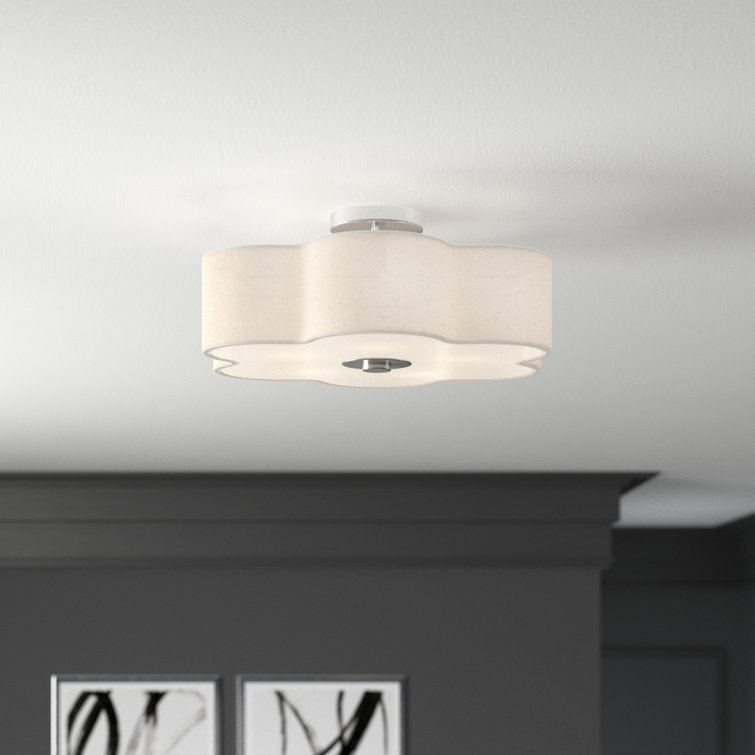 Swarthout Fabric Semi Flush Mount