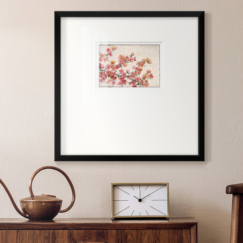 " Cherry Blossom Composition II ", 17" H x 17" W x 1.25" D