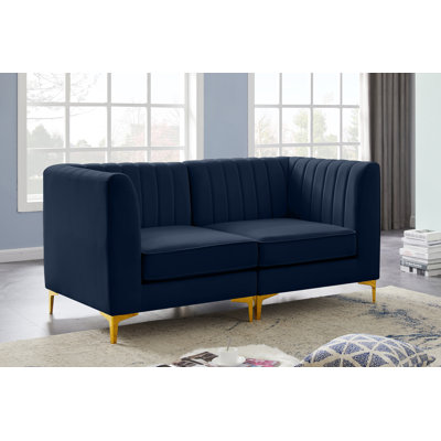 Enson 65'' Velvet Loveseat