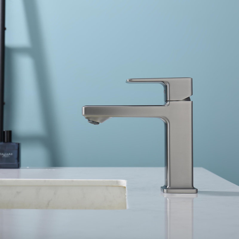Single Hole Bathroom Faucet,Laundry Vanity Sink Faucet with Two 9/16" Hoses