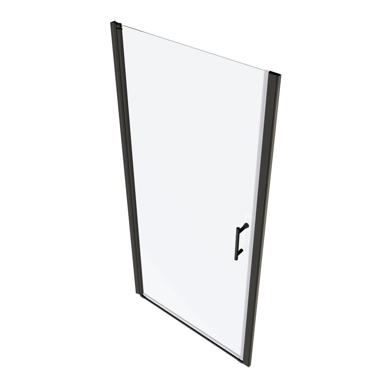 Adjustment,Universal Pivot Shower Door, Open Outside, With 1/4" Tempered Glass