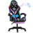 Hoffree Massage Ergonomic Gaming Chair with Bluetooth Speakers and RGB LED Lights-100105944