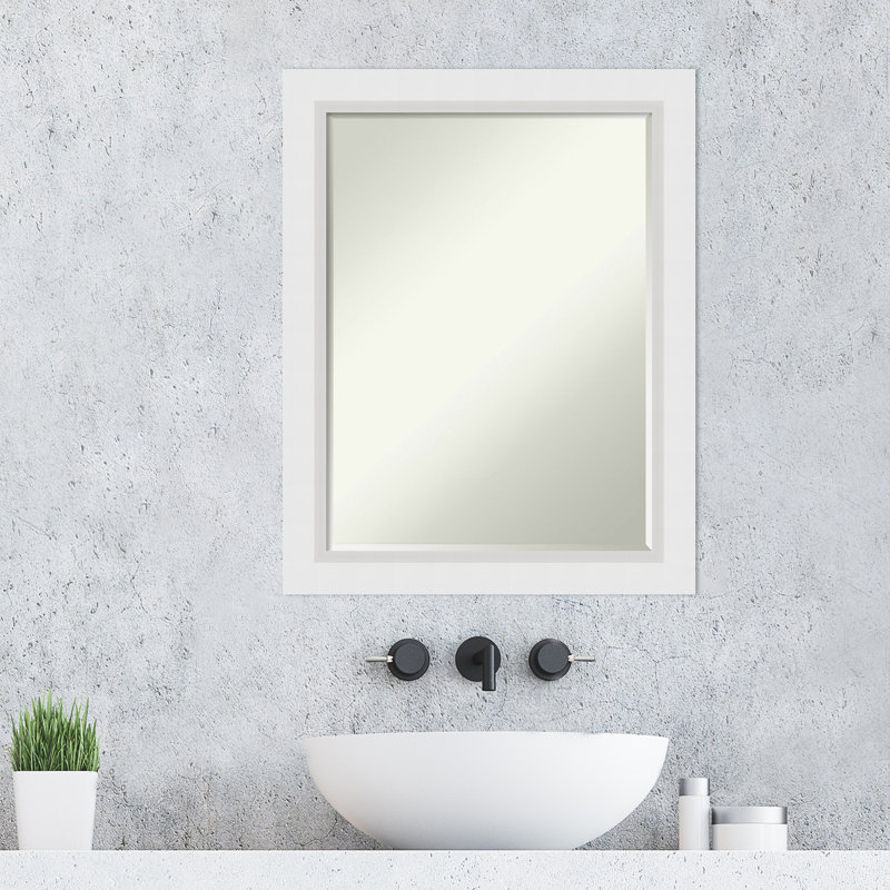 Lashena Wood Flat Wall Mirror