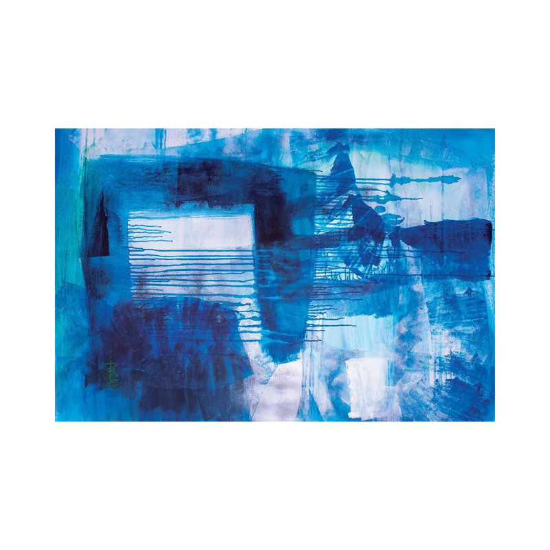 Blue Nostalgia By Misako Chida - Wrapped Canvas Painting by Misako Chida - Wrapped Canvas Painting