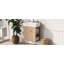 Meuble-lavabo flottant moderne de 21,6 po avec lavabo en céramique - parfait pour les petites salles de bain, rangement à droite-750096692