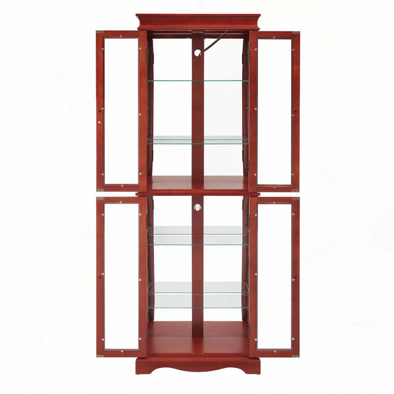 Armoire de rangement en verre, Cerisier