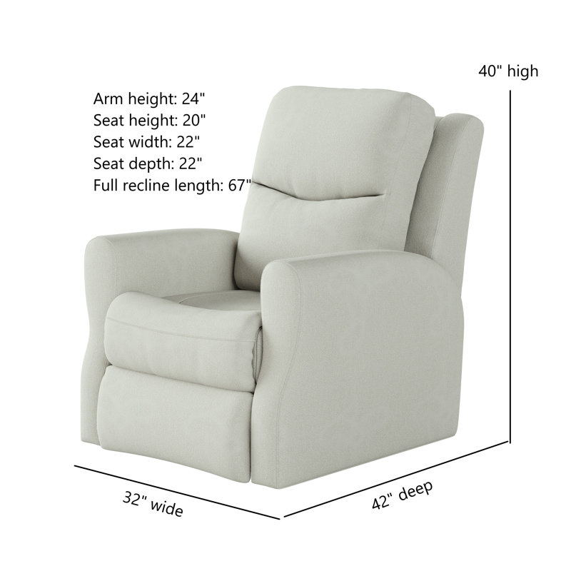 Fauteuil inclinable et pivotant Fame, Polyester blanc