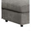 Canapé modulaire réversible en velours côtelé gris Tavia avec 6 coussins