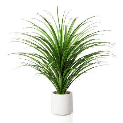 Lifelike Artificial Dracaena Tree – 3.5ft Realistic Faux Yucca Plant – Tall Evergreen Potted Floor Decor for Home, Office & Garden – 61 Leaves – Ideal Housewarming Gift – 61-leaf potted yucca