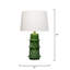 Lampe de table en céramique avec abat-jour en lin Saturn