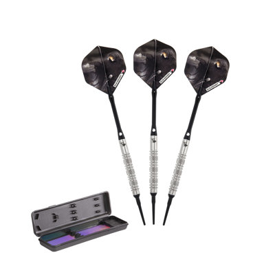Elkadart Wizard 80% Tungsten Knurled and Ringed Soft Tip Darts 16 Grams