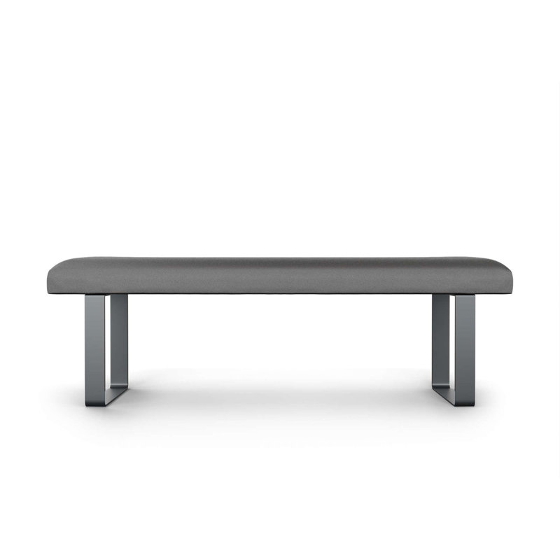 Mylinn Upholstered Bench, Grey/Anthracite