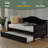 Twin Wooden Daybed With Trundle Bed-756773296