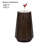 Transitional Style 1Pc Martini Table Quartz Stone Top Trestle Base Wire Brushed Dark Walnut Finish Primary Living Room