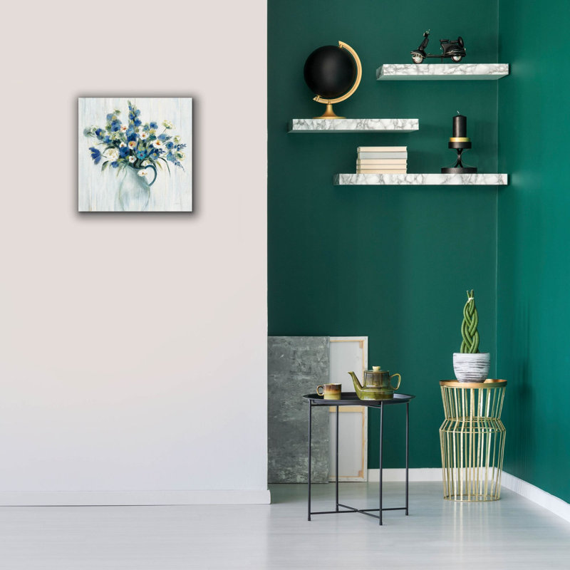 "Epic Graffiti" Coastal Bouquet Light "par Silvia Vassileva, art mural sur toile, 18 po x 18 po