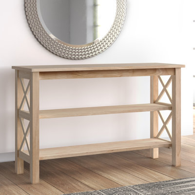 Rossitano 48'' Unfinished Solid Wood Console Table