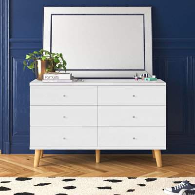 Abril 6 Drawer 47" W Double Dresser by Etta Avenue Teen