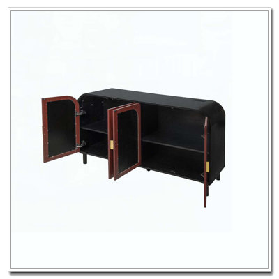 Sideboard Cabinet with Gold Half-Moon Handle