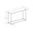 Kip Sofa Console Table, 32 Inch Narrow Top, Open Metal Frame-101699660-101675047