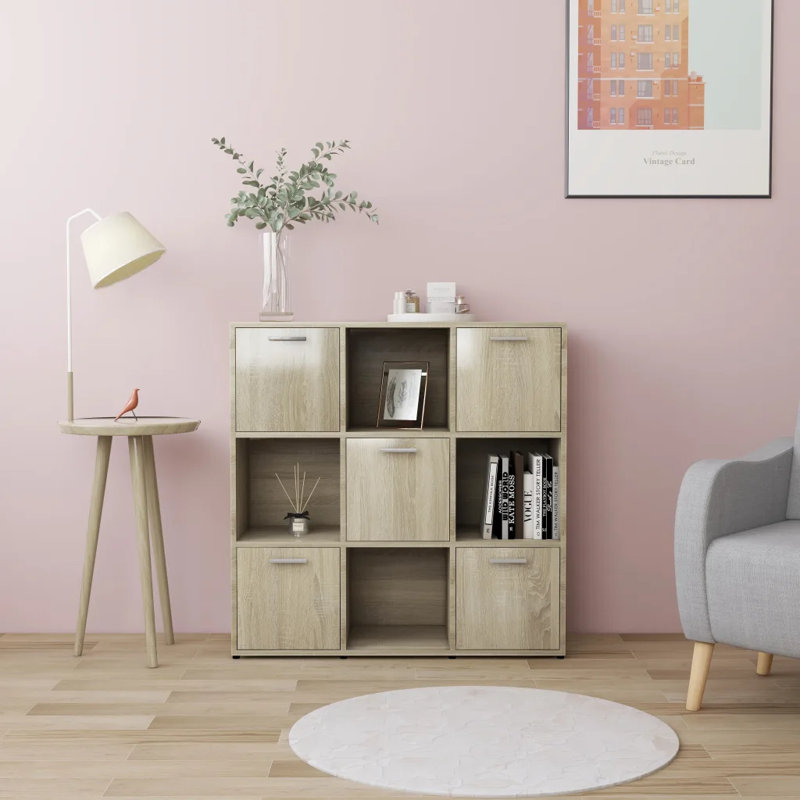 Atkin 90 cm H x 90 cm W Cube Bookcase, Sonoma Oak