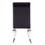 Chaise d'appoint en tissu Eric en noir