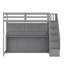 Lit escamotable double sur double avec lève-personne hydraulique et conception de bureau-110438564