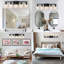 Applique murale rustique à 5 lumières pour salle de bain de style champêtre-1286908208