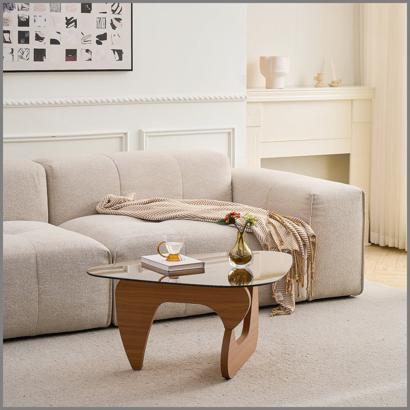 Table basse de style campagnard Century, 15.74" H x 43.3" W x 29.52" D, Brown